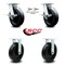 Service Caster 8 Inch Kingpinless Polyolefin Wheel Caster Brakes and Swivel Locks 2 Rigid, 2PK SCC-KP30S820-POR-SLB-BSL-2-R-2 - alternate 5